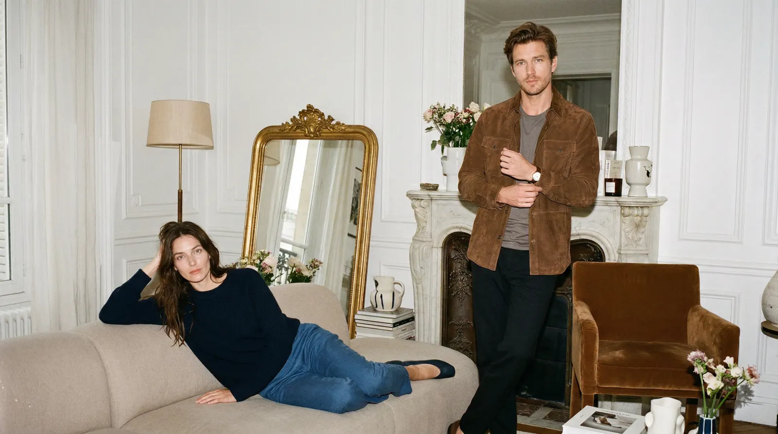 Two people in a candid, quiet moment together